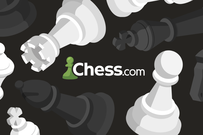 Revue Chess.com sur 64Chess avec échiquier et plateforme d’échecs en ligne